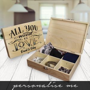 All You Need Is Love 6 Compartment Keepsake Box