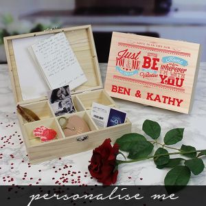Be My Valentine 6 Compartment Keep Sake Box - personalise me