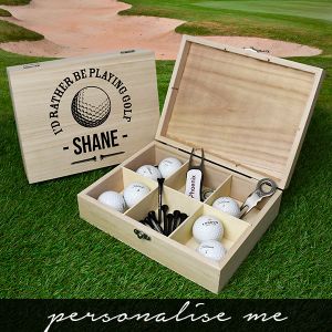 Golfers - Personalised 6 Compartment Storage Box
