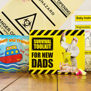 Survival Toolkit for new dads gift box