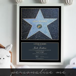A Star is Born for Boys Lifestyle Shot in White Frame