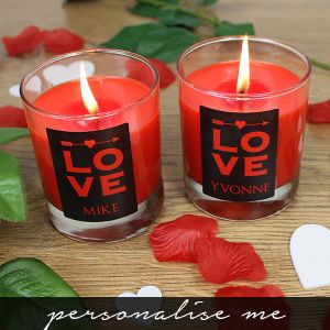 Personalised Love Candles Lifestyle